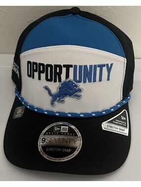 Detroit Lions Opportunity 9Seventy Stretch Mesh Snapback $45 Hat Cap size Men's